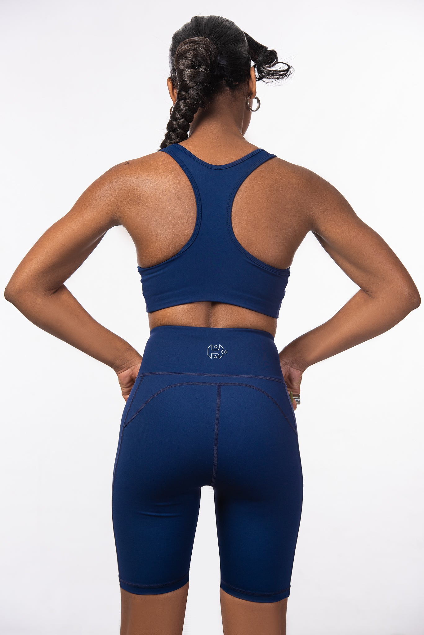 Women’s High-Waisted Bike Shorts & Sports Bra Set